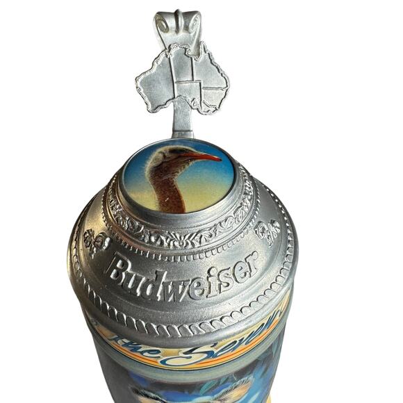 Vintage Budweiser Australia Stein Koala Lidded Animals of Continents Collectible - Picture 11 of 11